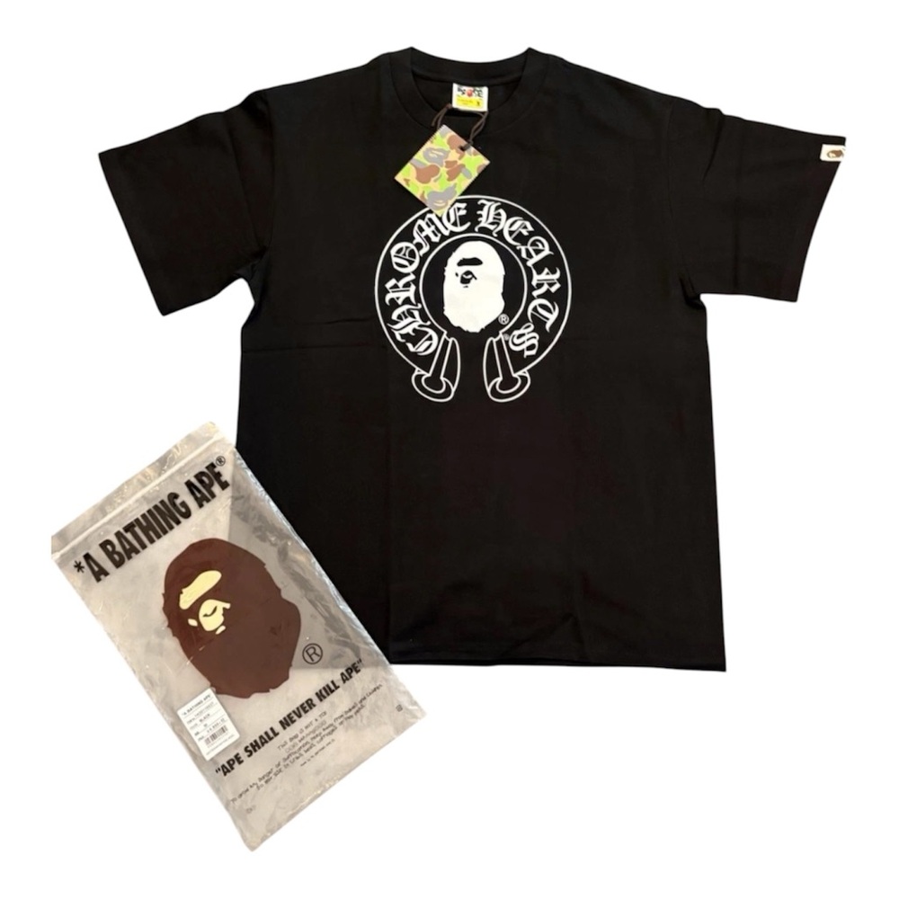 Bape x Chrome Hearts Tee Black